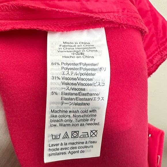 J. CREW Cameron Slim Crop Pant Four Season Stretch Raspberry Pink Sz 18 {3J23} - Picture 5 of 6